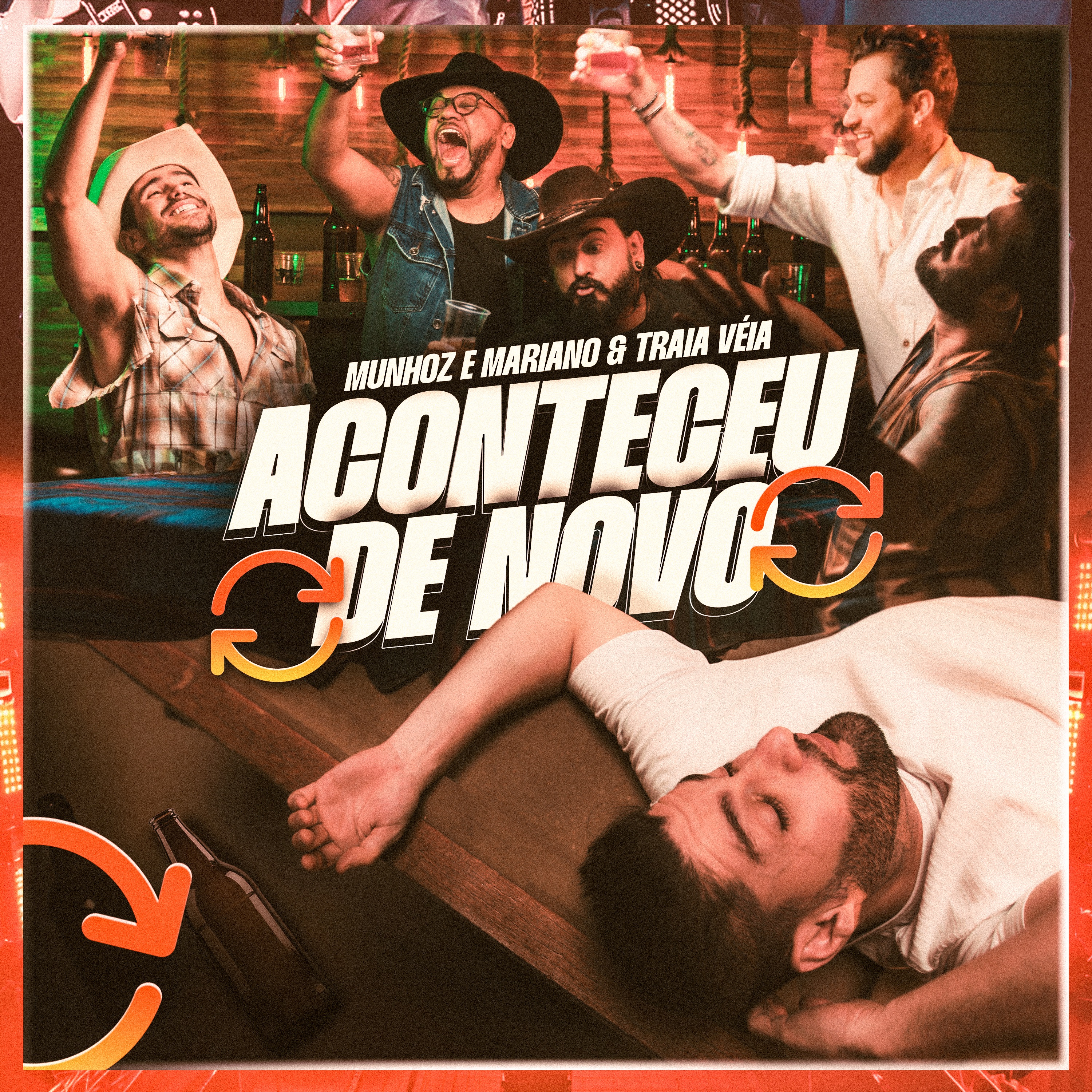 Aconteceu de novo (Ao vivo) - Single