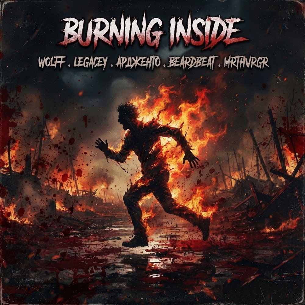 Обложка альбома «Burning Inside - Single» — Ардженто, Legacey, Beardbeat, Wolff & MRTHVRGR
