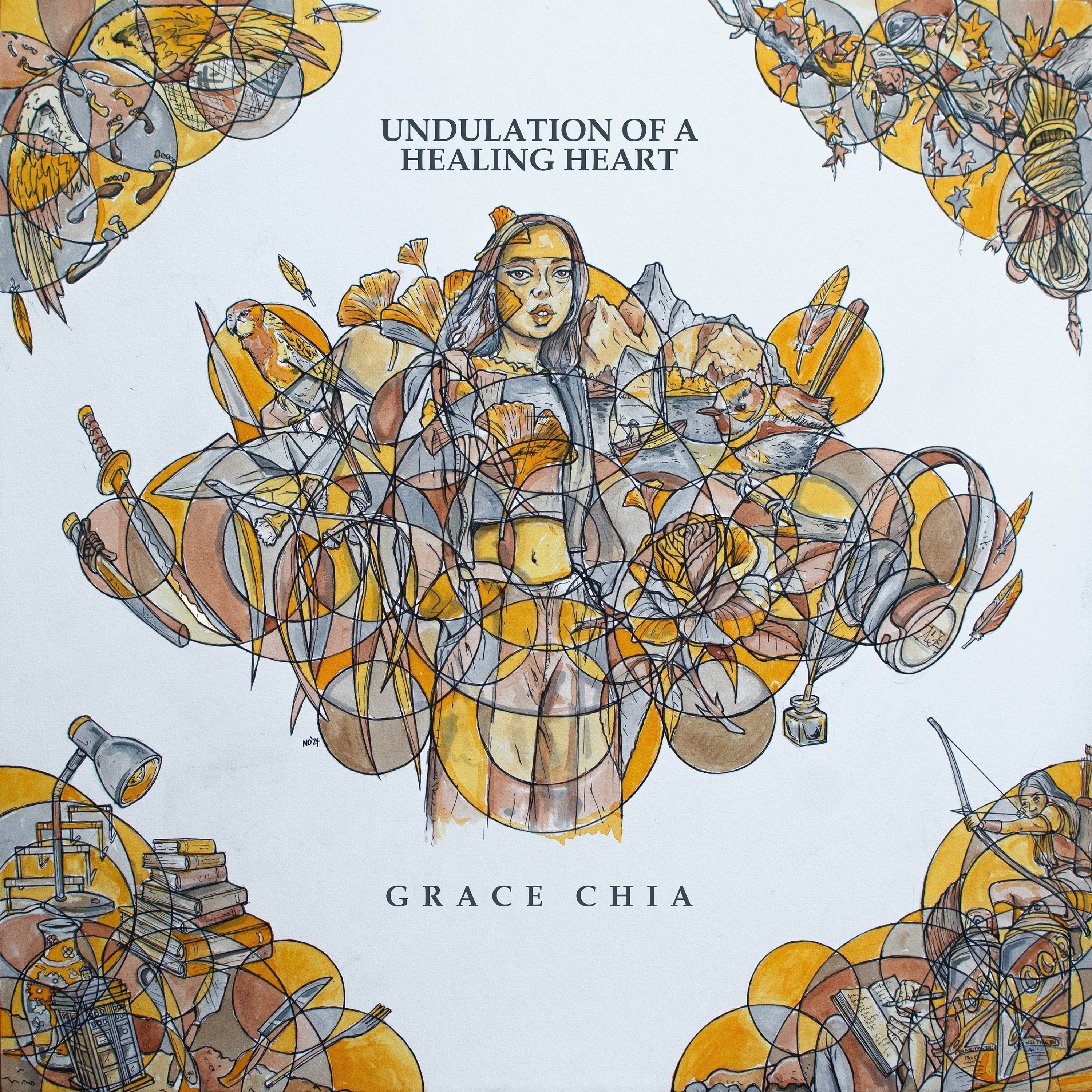 Undulation of a Healing Heart