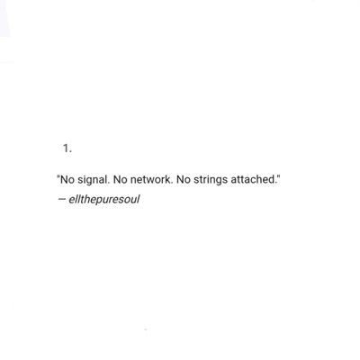 Non signal - Single