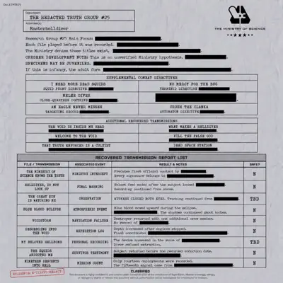 Ouça THE REDACTED TRUTH de MasterHelldiver.