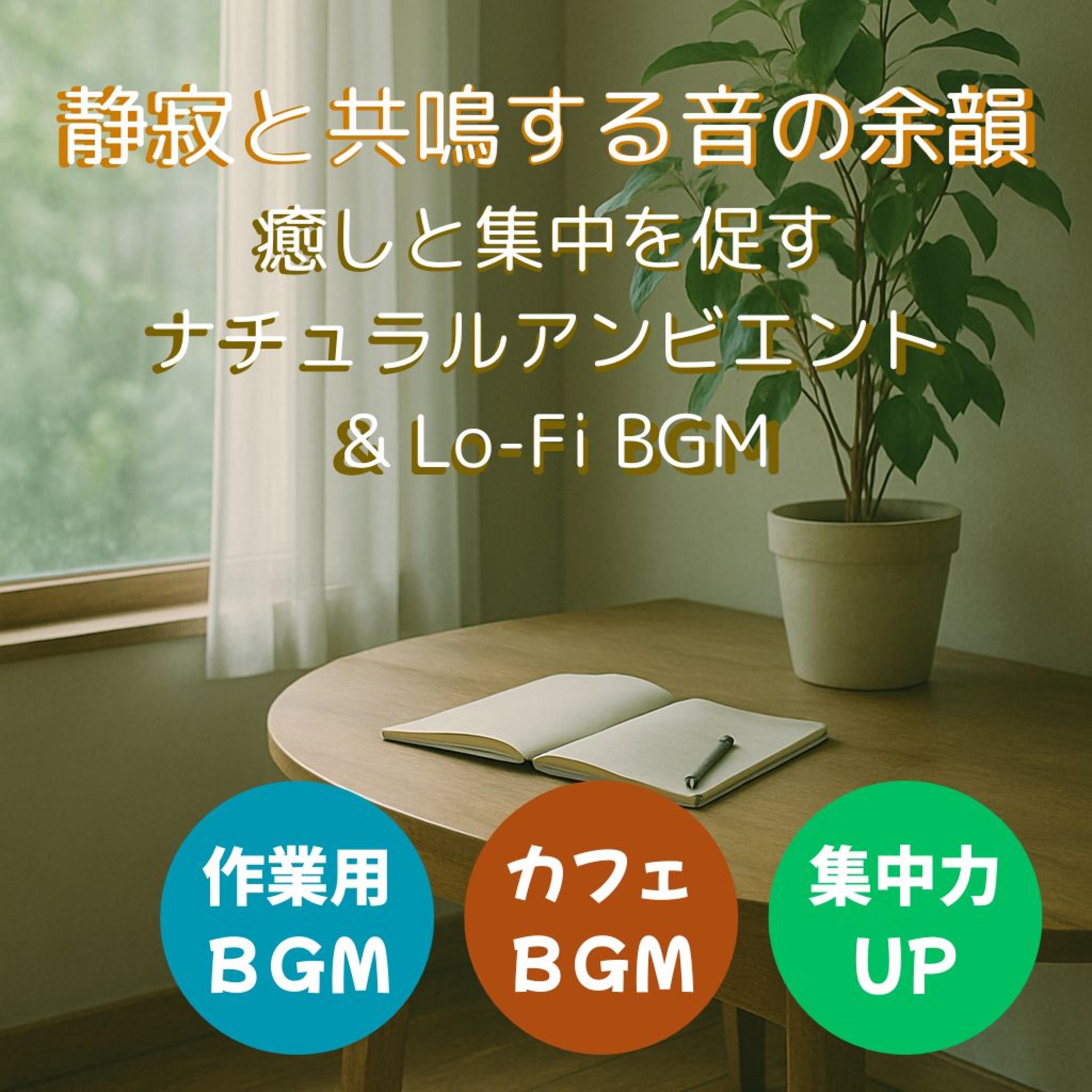 【作業用BGM】静寂と共鳴する音の余韻癒しと集中を促すナチュラルアンビエント & Lo-Fi BGM【勉強用BGM】