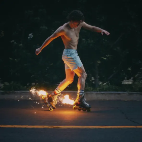 Benson Boone Fireworks &amp; Rollerblades cover artwork