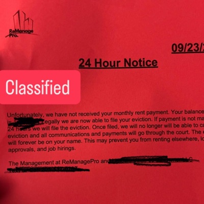 Eviction Notice - Single