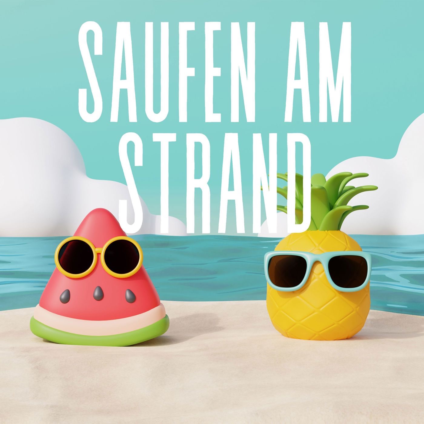 SAUFEN AM STRAND