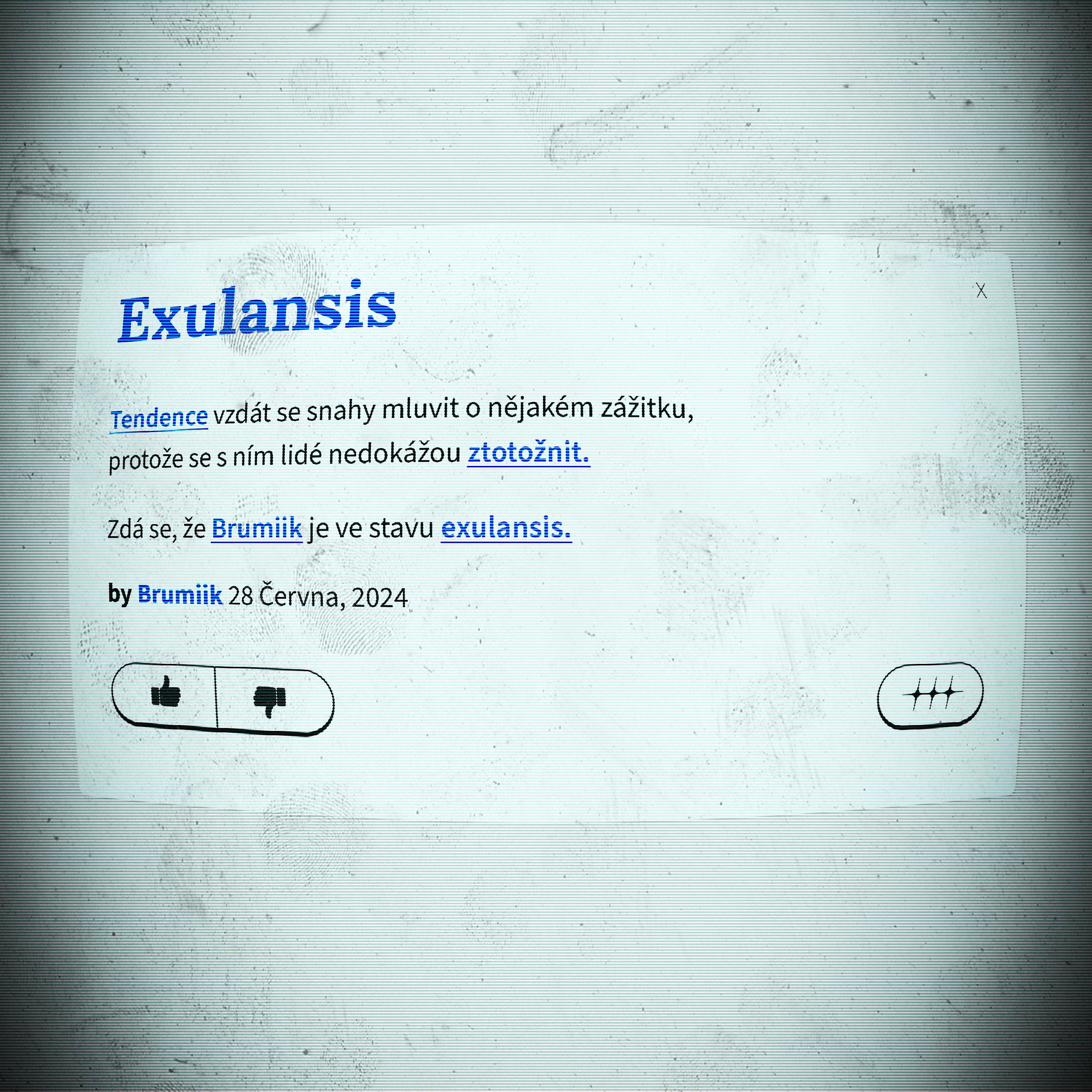 EXULANSIS