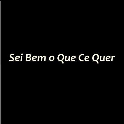 Sei Bem o Que Ce Quer (feat. Bel Bertinelli) - Single