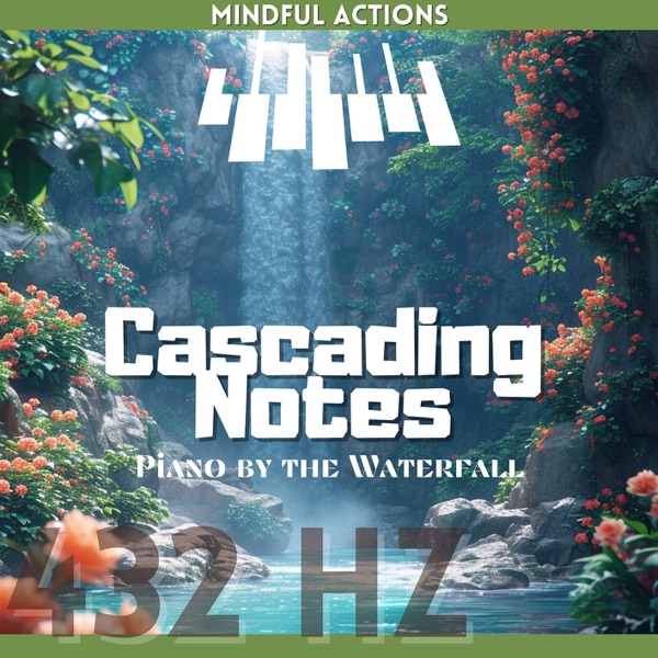 Cascading Notes: 432 Hz Piano by the Waterfall