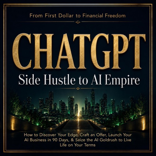 ChatGPT Side Hustle to AI Empire: First Dollar to Financial Freedom: AI Empire Playbooks: Side Hustle to Scale (Unabridged) cover