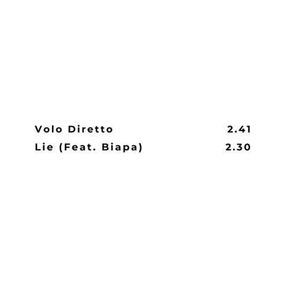 Volo Diretto/Lie - Single