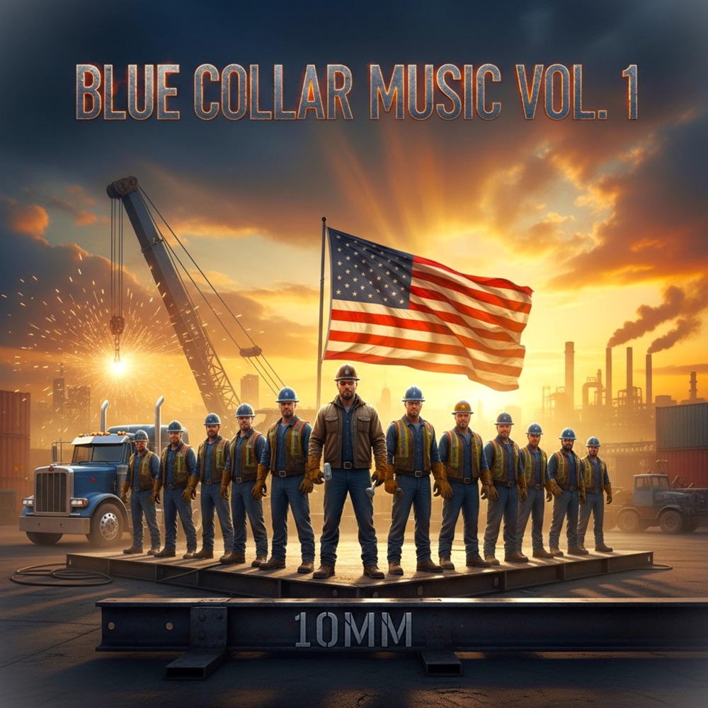 Обложка альбома «BLUE COLLAR MUSIC, Vol. 1» — 10mm