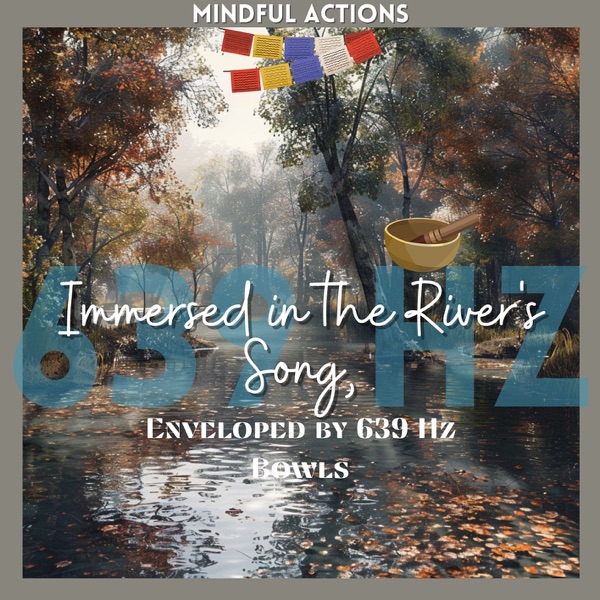 Immersed in the River's Song, Enveloped by 639 Hz Bowls
