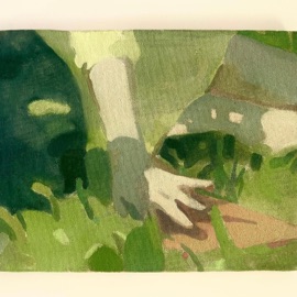 sitting under the shadow of an old oak tree B9