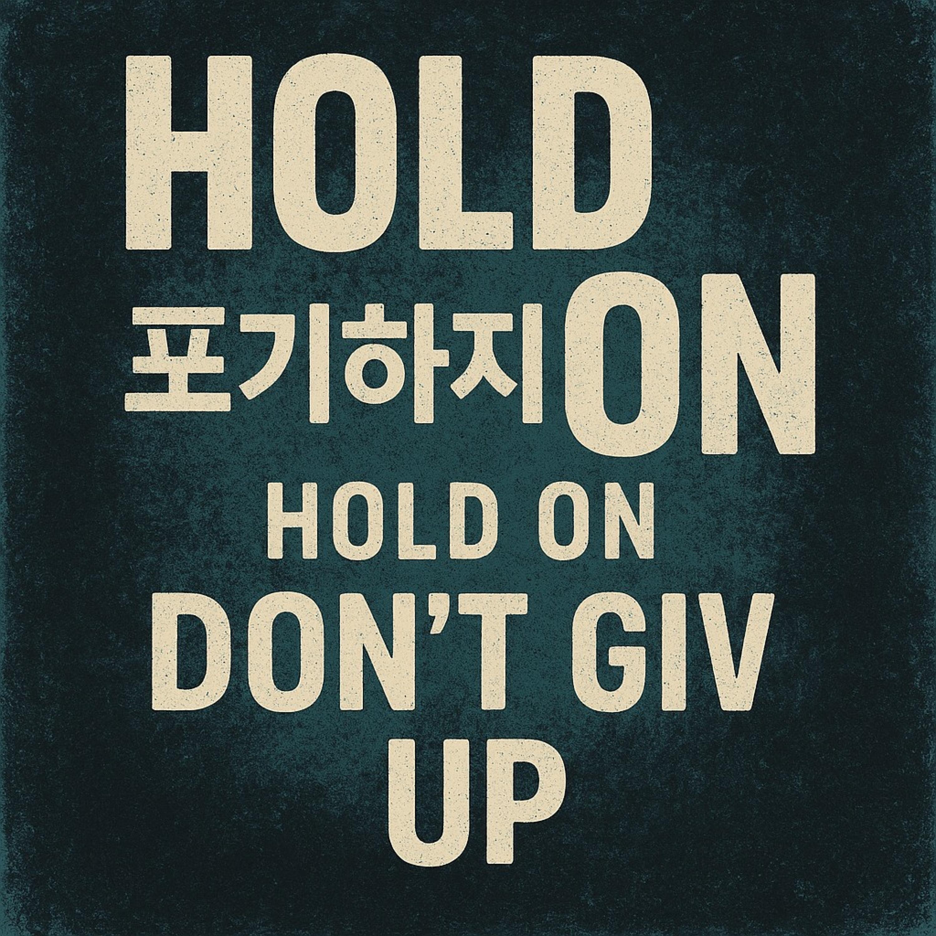 Hold On - Single