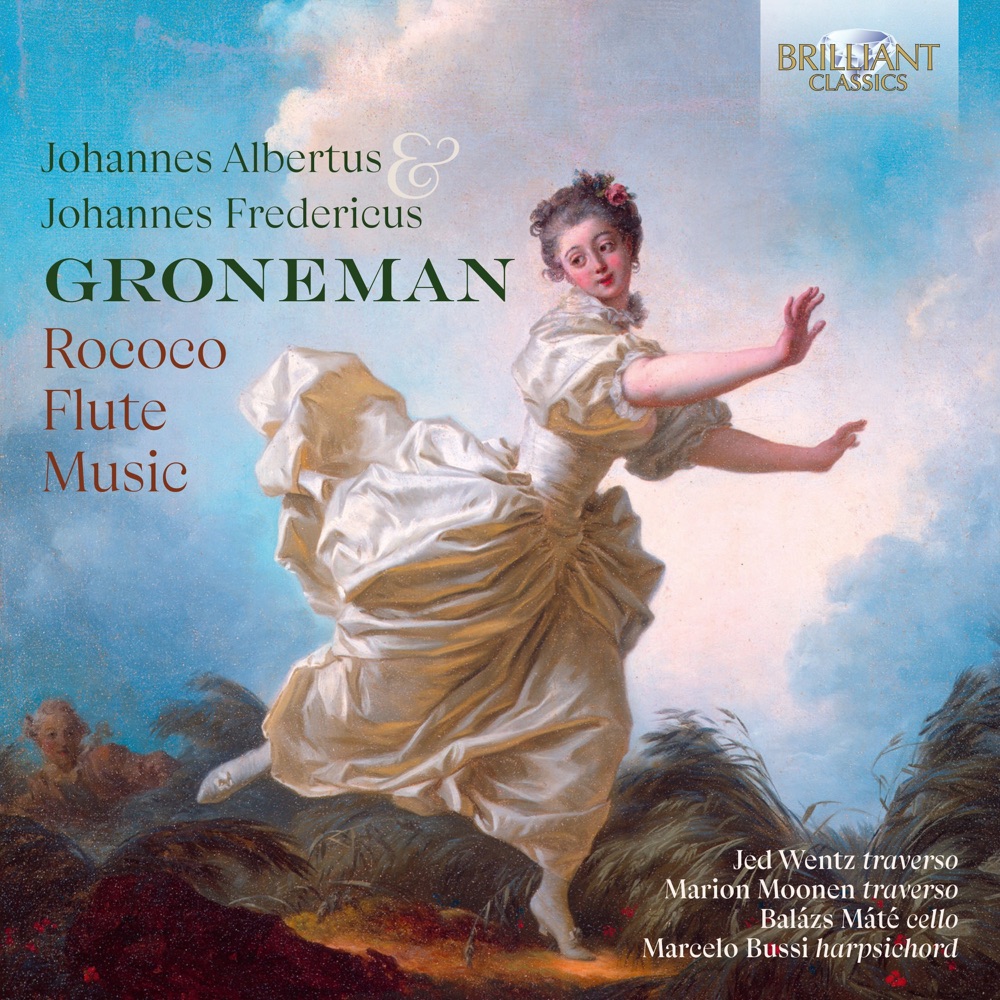 Обложка альбома «J.A. & J.F. Groneman: Rococo Flute Music» — Jed Wentz, Marion Moonen, Balázs Máté & Marcelo Bussi