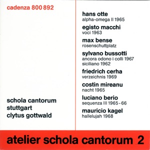 Atelier Schola Cantorum, Vol. 2