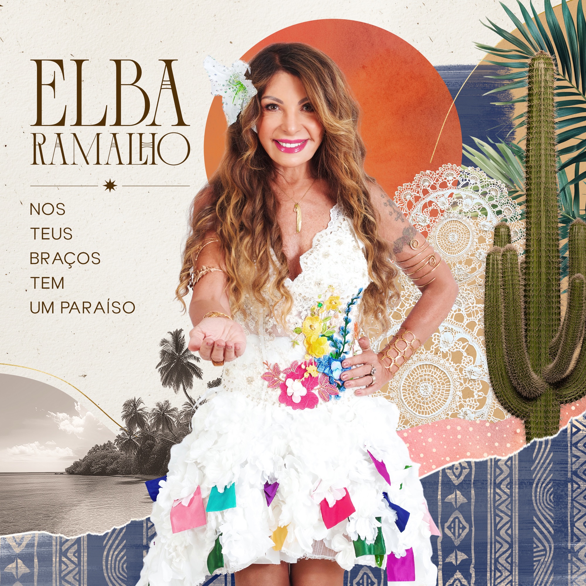 Elba Ramalho – Nos Teus Braços Tem um Paraíso – Single Cover