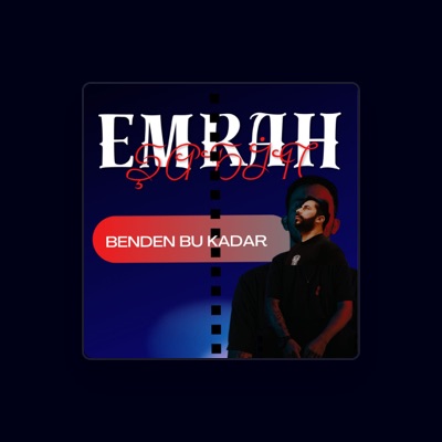 Listen to Emrah Şahin, watch music videos, read bio, see tour dates & more!