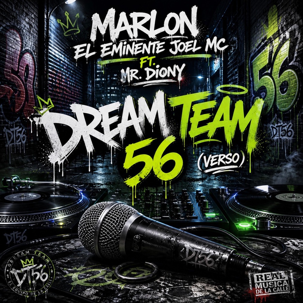 Обложка альбома «Dream Team 56 (Verso) (feat. Joel Mc & Mr.Diony) - Single» — Marlon el Eminente