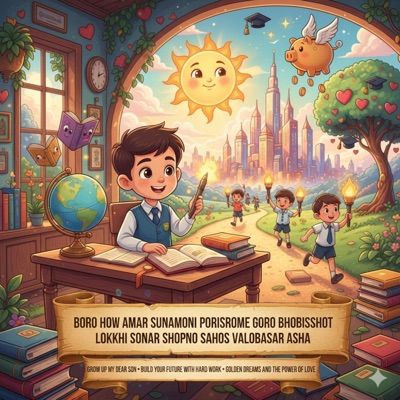বড় হও আমার সোনামনি পরিশ্রমে গড় ভবিষ্যৎ লক্ষীসোনার স্বপ্ন সাহস ভালোবাসার আশা Boro How Amar Sunamoni Porisrome Goro Bhobisshot Lokkhi Sonar Shopno Sahos Valobasar Asha - Single