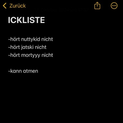 ICKLISTE - Single
