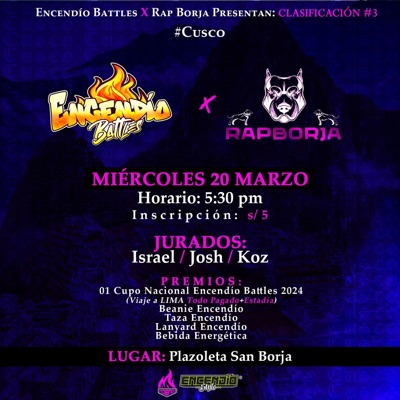 Clasificación #3: Rap Borja (Cusco)