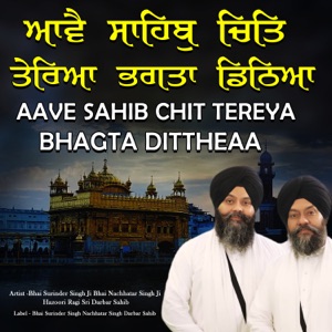 Aave Sahib Chit Tereya Bhagta Dittheaa