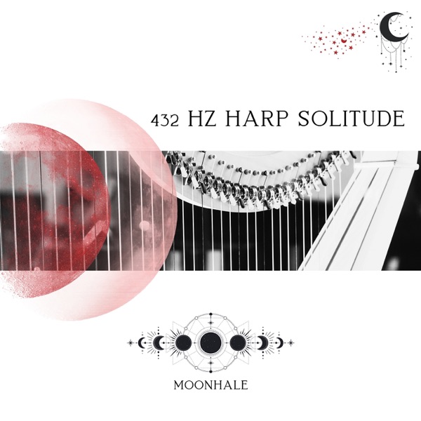 432 Hz Harp Solitude: Melodic Reflections