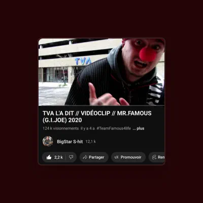Listen to G.I.Joe Mr.Famous, watch music videos, read bio, see tour dates & more!