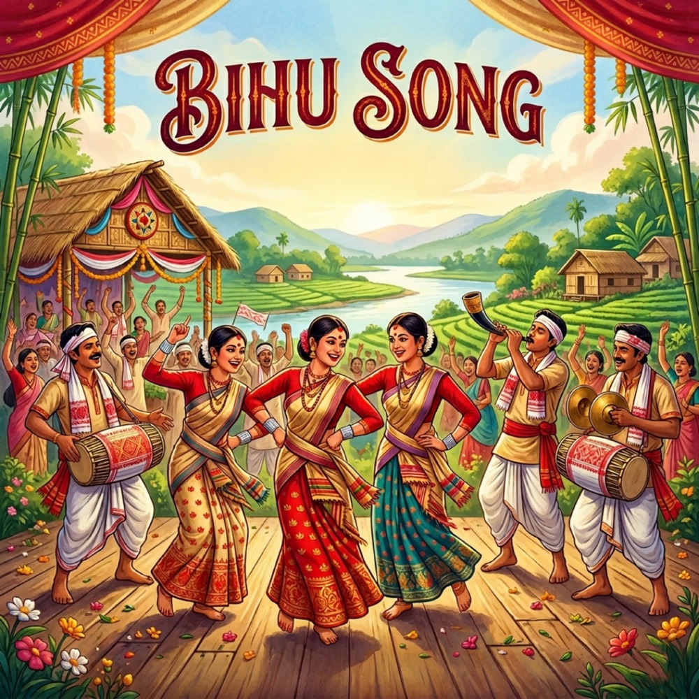 Обложка альбома «Bihu Song - Single» — Raahi Dixit & Kalyani Dixit