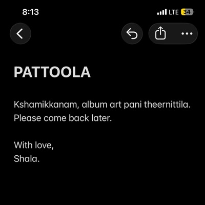 PATTOOLA - Single