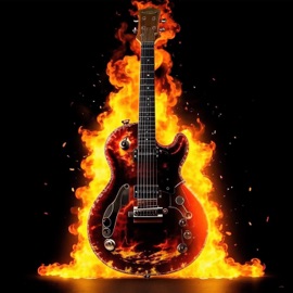 Guitar on Fire DJ Nickovich