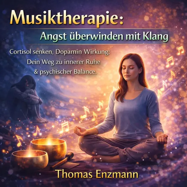 Musiktherapie - Angst überwinden mit Klang: Cortisol senken, Dopamin Wirkung: Dein Weg zu innerer Ruhe & psychischer Balance.