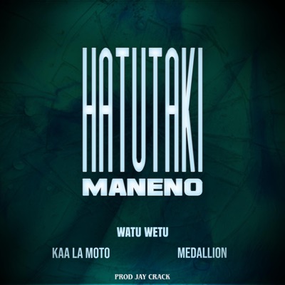 Hatutaki Maneno (feat. kaa la moto & medallion sihaba) - Single