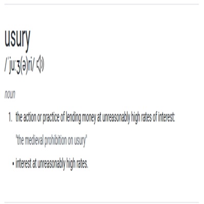 USURY - Single