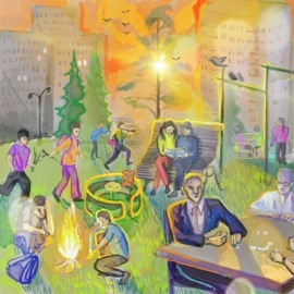 Дворик ЦЕНИ & Gray Gray