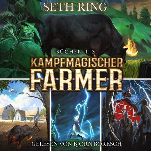 Kampfmagischer Farmer Bücher 1-3: Ein LitRPG-Fantasy-Boxset (Unabridged) cover