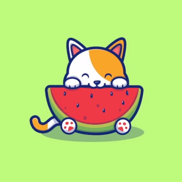 Watermelon Cat - Single