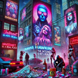 INTERNET IS NOT A REAL PLACE HAWKINS