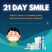 21-Day Smile: Whiten Teeth 3-5 Shades Safely With Over-The-Counter Methods (Unabridged) - Nohelia Alcas