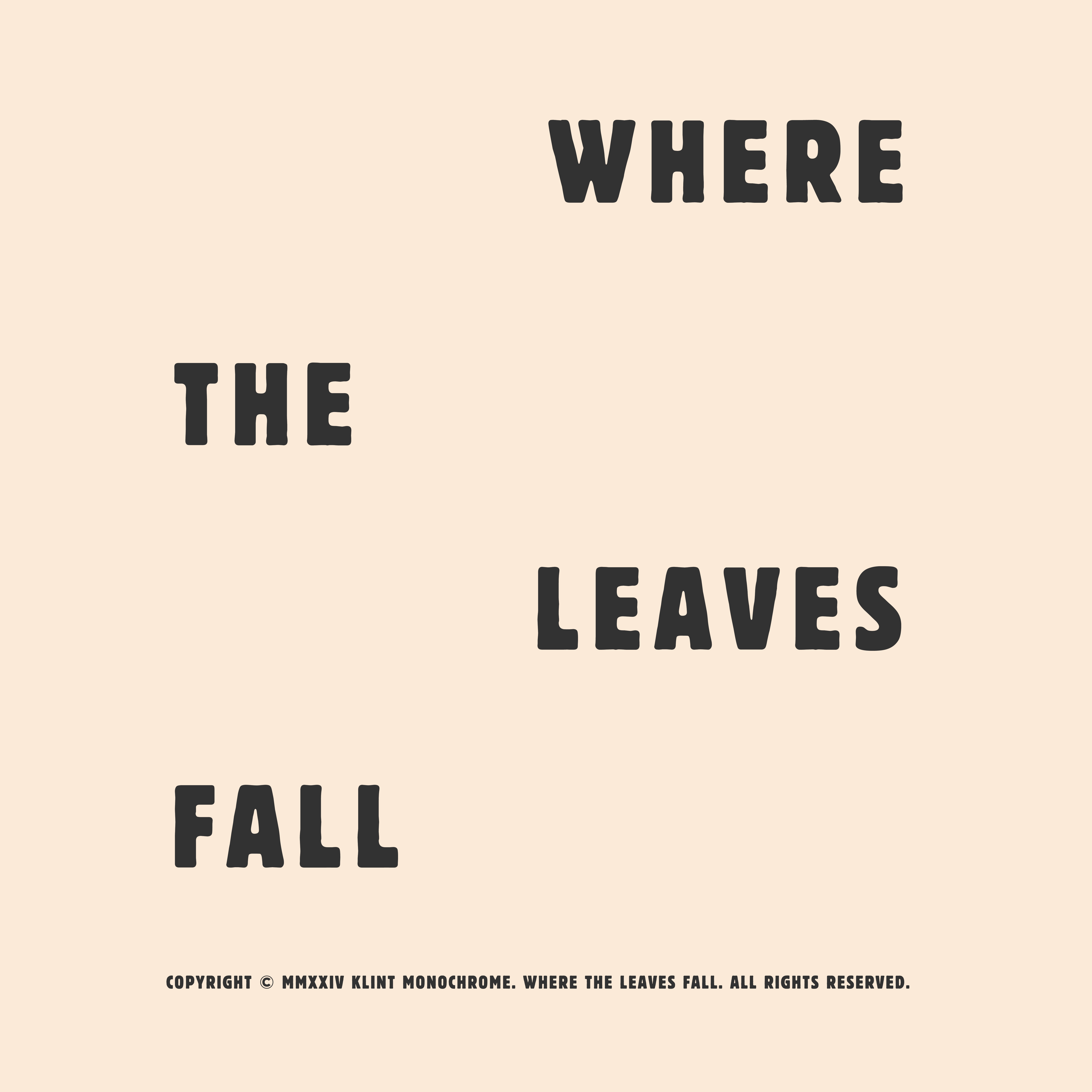 Where the Leaves Fall - Single