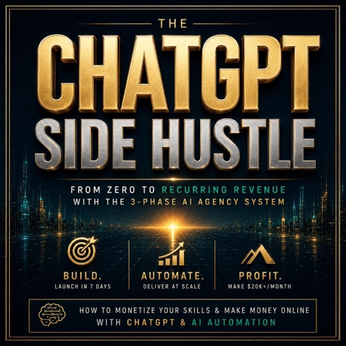 ChatGPT Side Hustle: AI Empire Playbooks: Side Hustle to Scale (Unabridged) cover