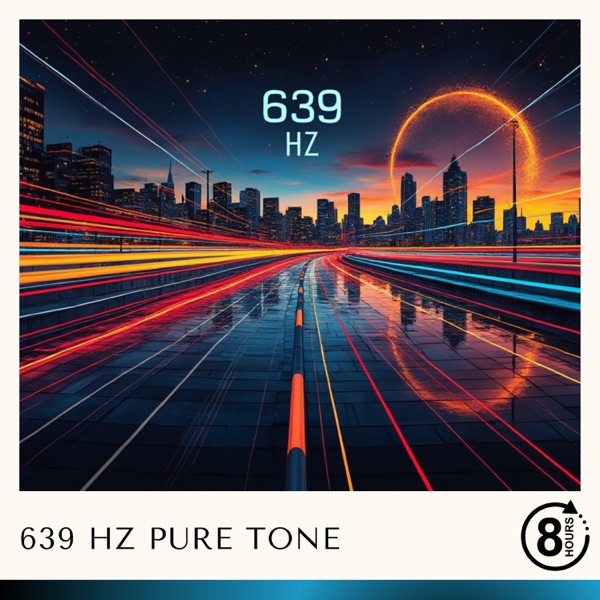 8 Hours of 639 Hz Pure Tone Gamma Binaural Beat