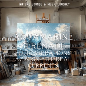 Aquamarine Serenade: Flute Vibrations Across Ethereal Currents