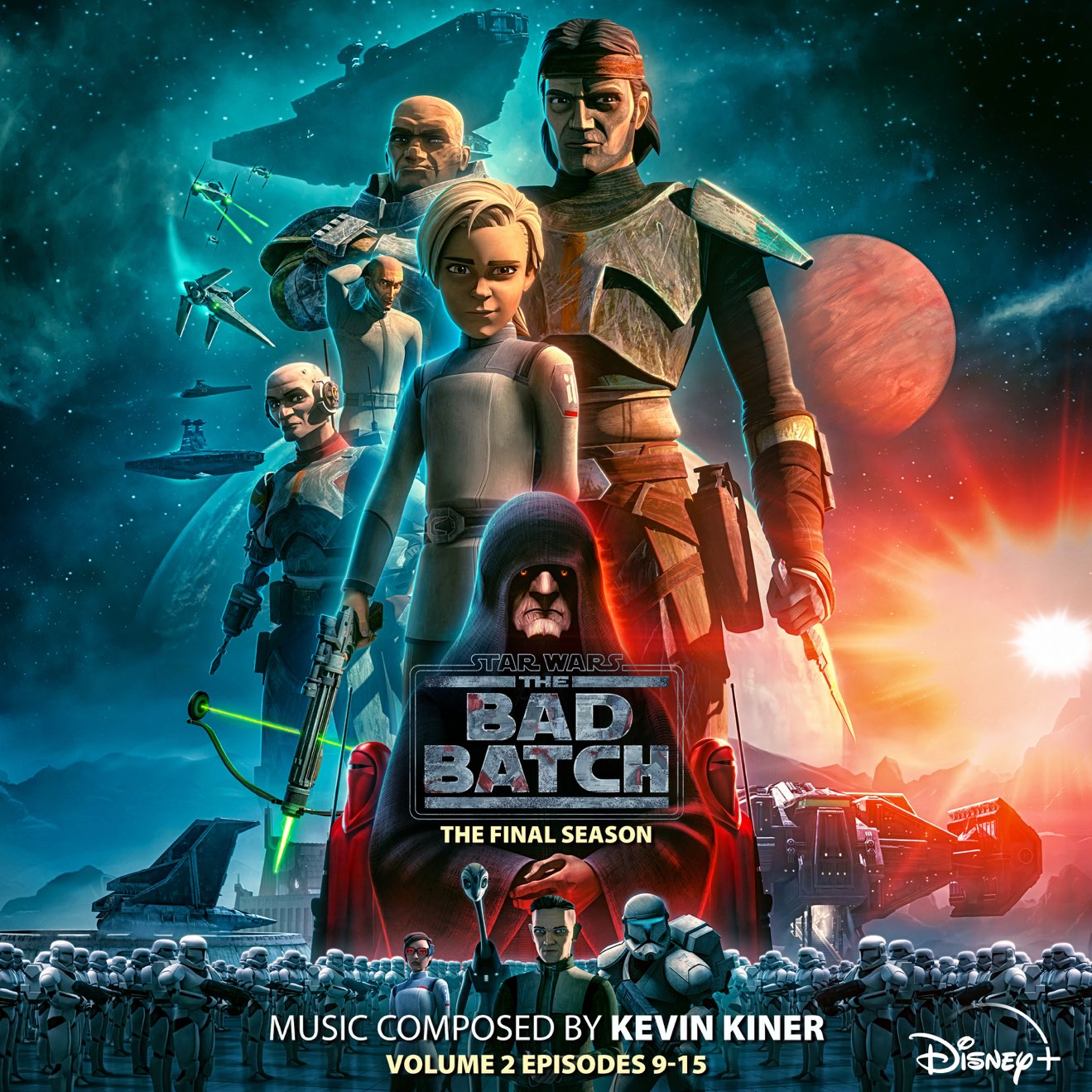 Kevin Kiner, Sean Kiner & Deana Kiner – Star Wars: The Bad Batch – The Final Season: Vol. 2 (Episodes 9-15) [Original Soundtrack] (2024) [iTunes Match M4A]
