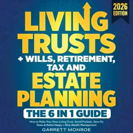 Living Trusts + Wills, Retirement, Tax & Estate Planning: The 6-in-1 Guide: How to Make Your Own Living Trust, Avoid Probate, Save on Taxes & Make Your Money Last + Elite Wealth Management Strategies (Wealth Strategy) (Unabridged)