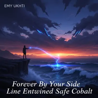 Forever by Your Side Line Entwined Safe Cobalt