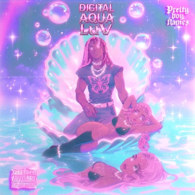Pretty Boy Flames Digital Aqua LuV