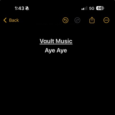 Aye Aye - Single