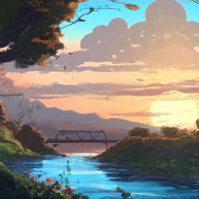 sunset by the river - Single